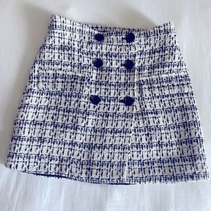 Forever 21 Black & White Skirt Medium Tweed